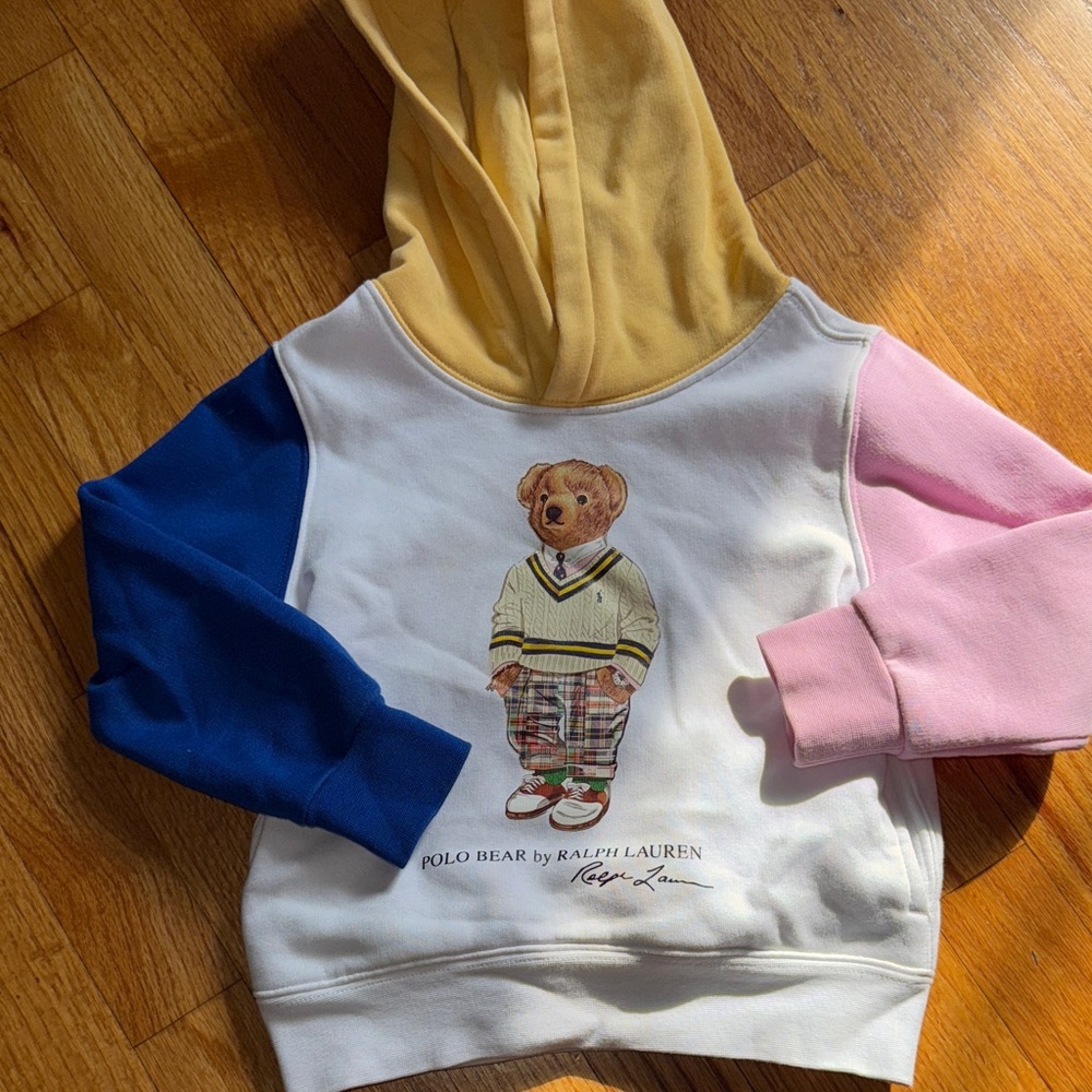 Polo Ralph Lauren Kids Hoodie - White, Blue, Pink, Yellow